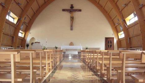 Interno della nuova chiesa di Santa Caterina