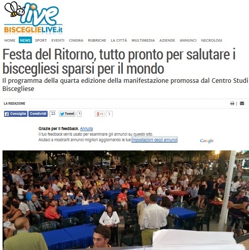 Festa del ritorno 2014