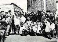 Visita del Vescono Carata. - '60