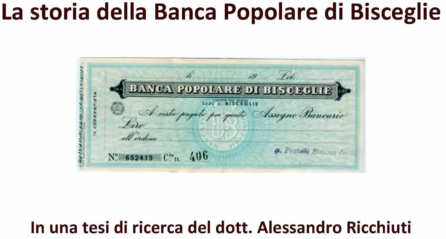 La storia della Banca Popolare di Bisceglie