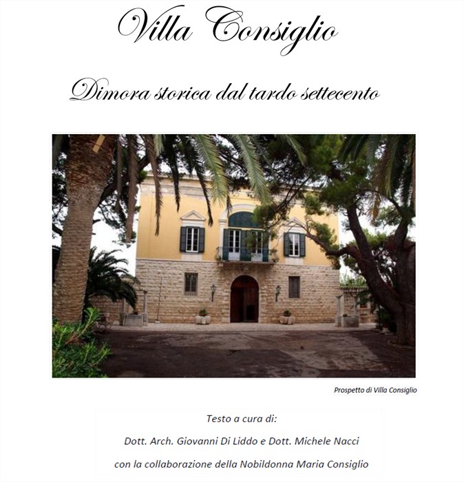 Villa Consiglio. Dimora storica del tardo settecento